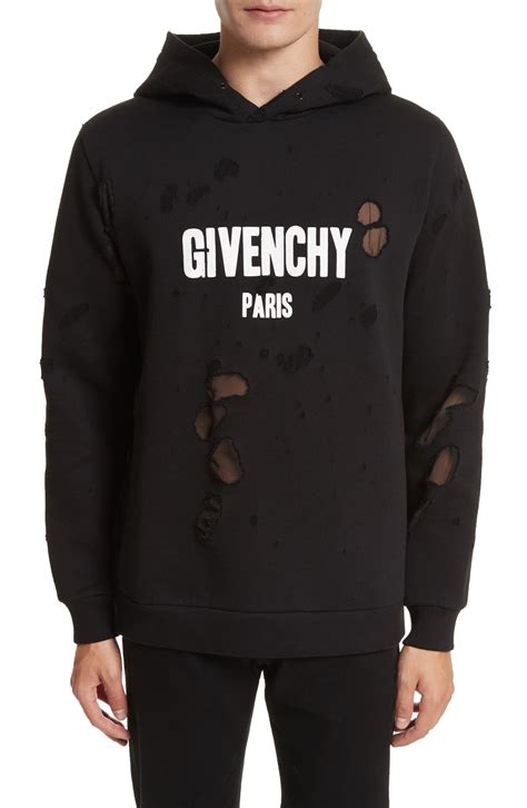 givenchy hoodies men|Givenchy hoodie distressed.